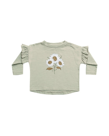 Rylee + Cru Ruffle Longsleeve, Bouquet